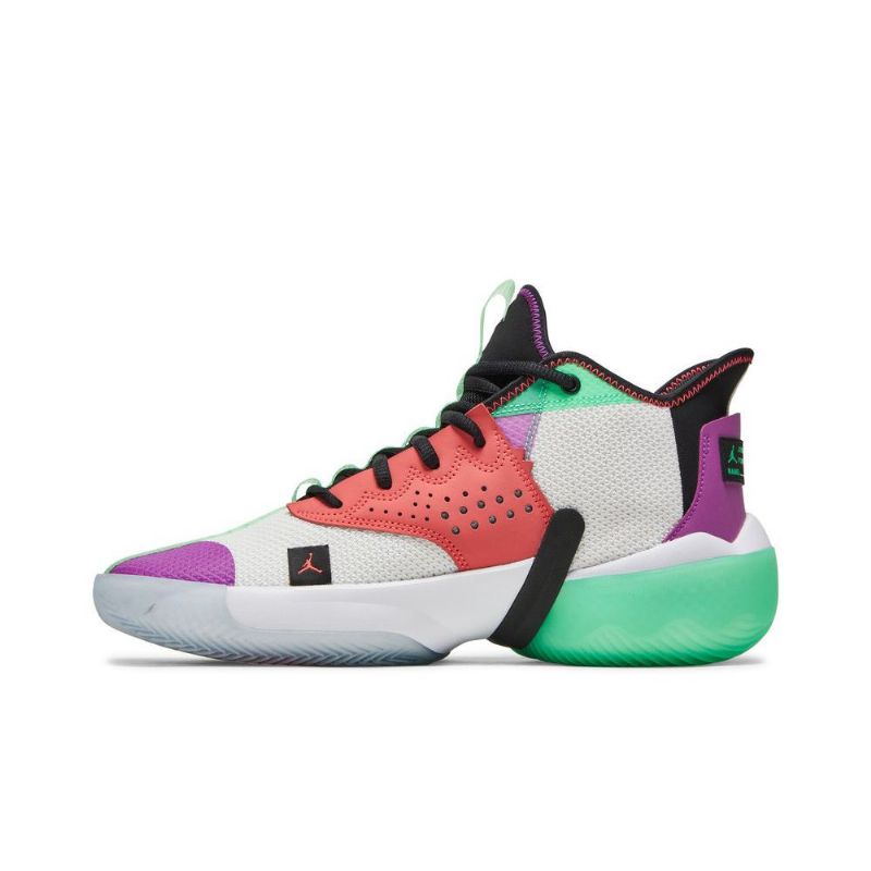 Air Jordan React Elevation Fehér Lila Piros Zöld Fekete Férfi Cipők