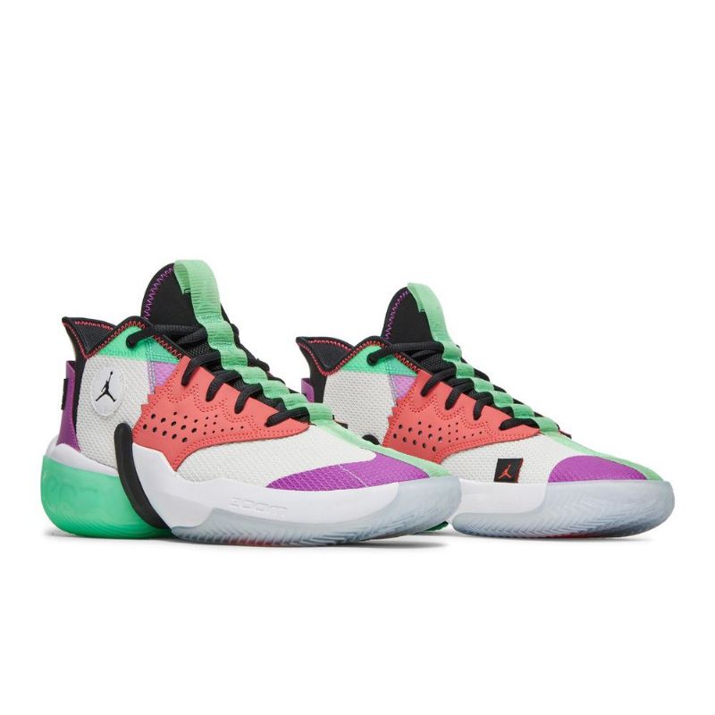 Air Jordan React Elevation Fehér Lila Piros Zöld Fekete Férfi Cipők