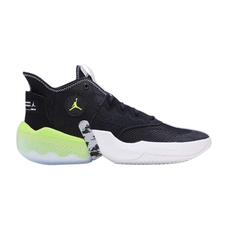 Air Jordan React Elevation Fekete Szürke Zöld Fehér Férfi Cipő