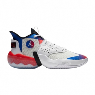 Air Jordan React Elevation Pf Fehér Fekete Kék Piros Férfi Cipő