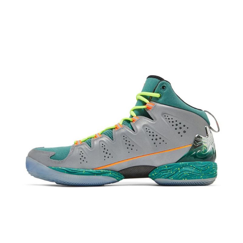Air Jordan Melo M10 Ezüst Zöld Narancssárga Férfi Cipő