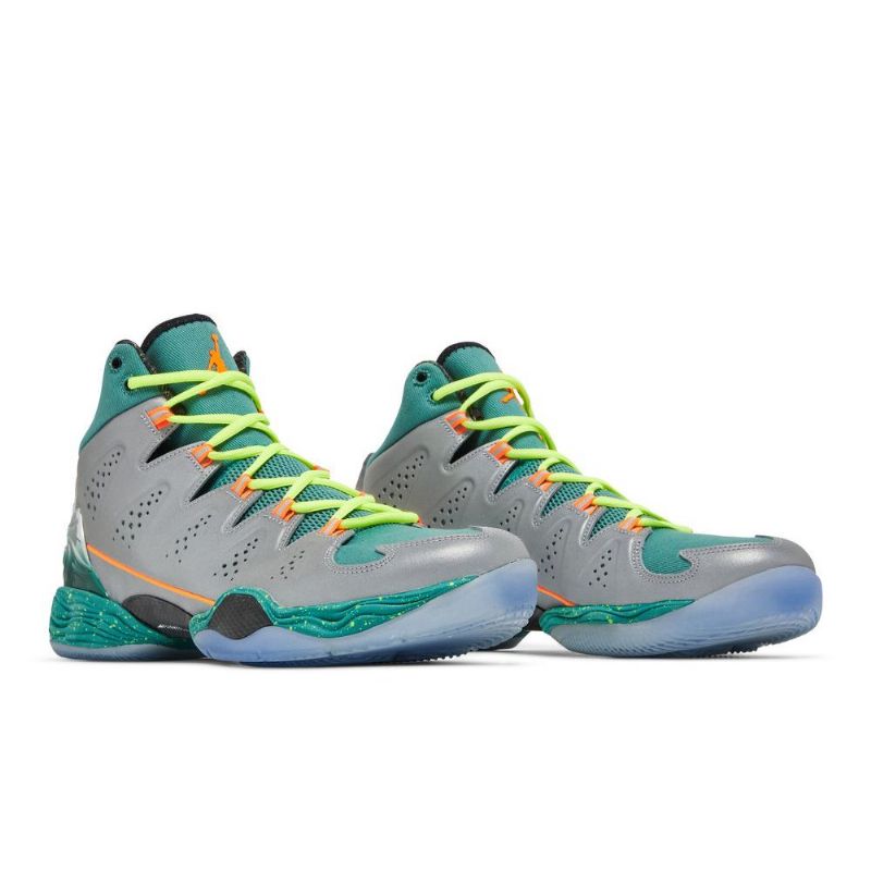 Air Jordan Melo M10 Ezüst Zöld Narancssárga Férfi Cipő