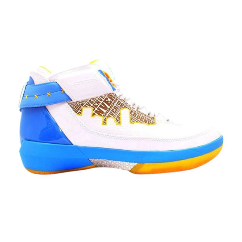 Air Jordan 22 És Fehér Kék Férfi Cipő