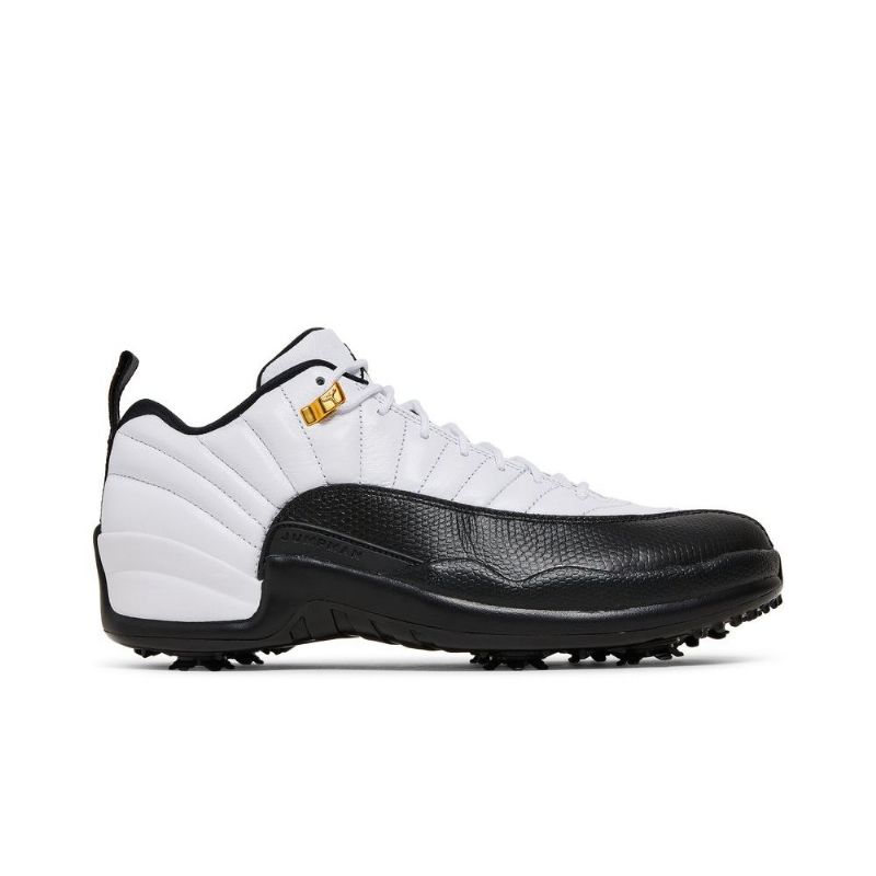 Air Jordan 12 Low Golf Fehér Fekete Férfi Cipő