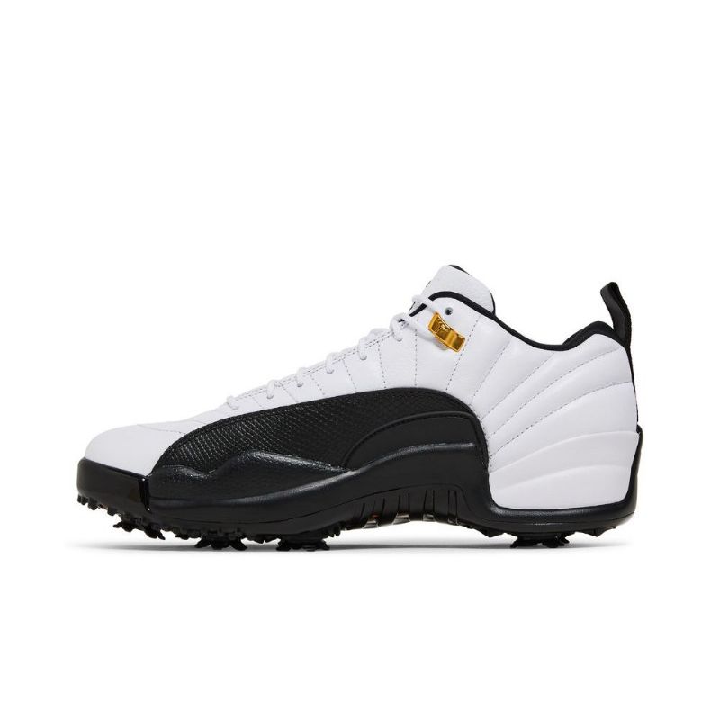 Air Jordan 12 Low Golf Fehér Fekete Férfi Cipő