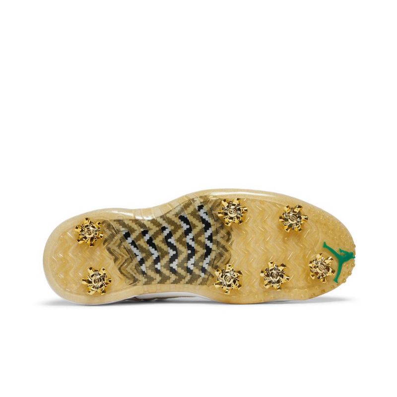 Air Jordan 12 Low Golf Fehér Gold Férfi Cipők