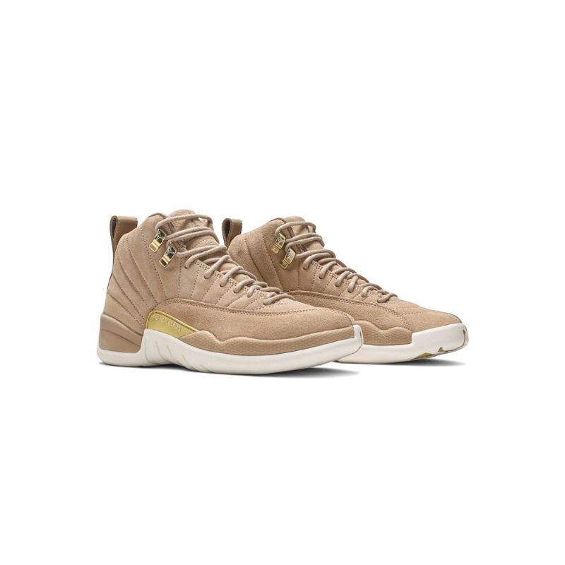 Air Jordan 12 Retro Fehér Barna Arany Színű Női Cipő