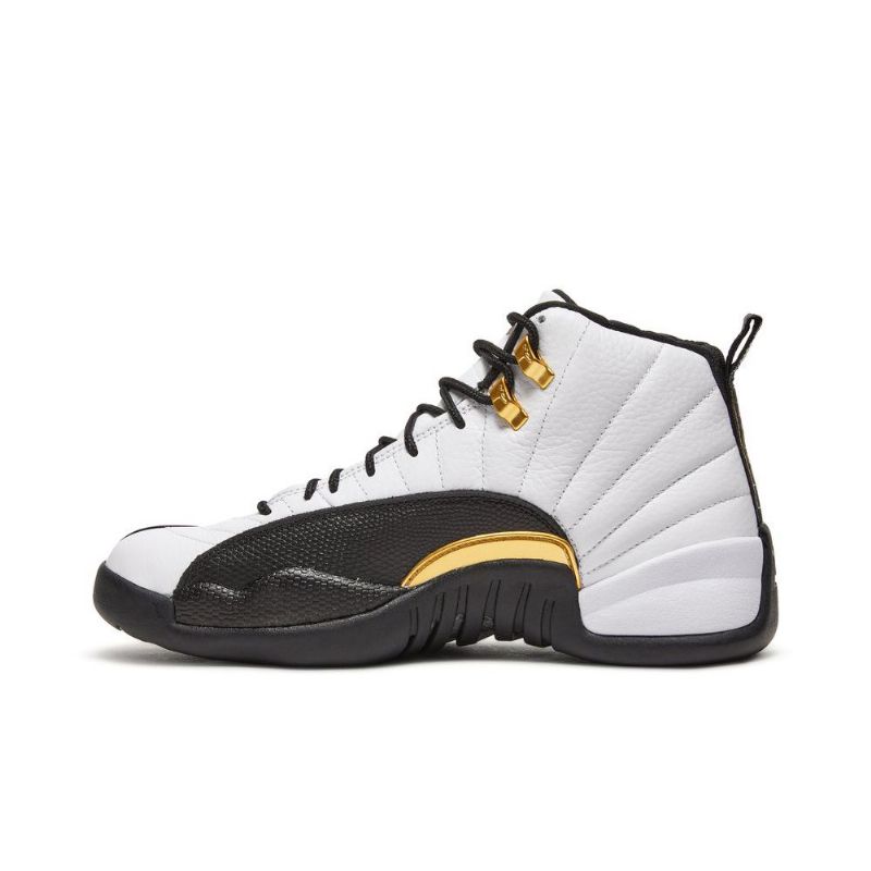 Air Jordan 12 Retro Fehér Fekete Arany Férfi Cipő