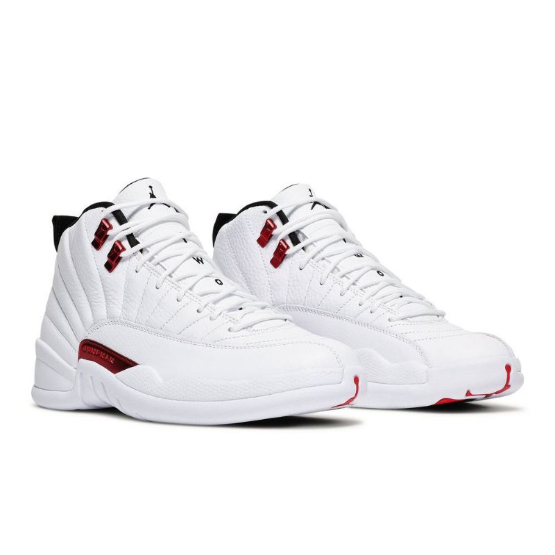 Air Jordan 12 Retro Fehér Piros Fekete Férfi Cipő