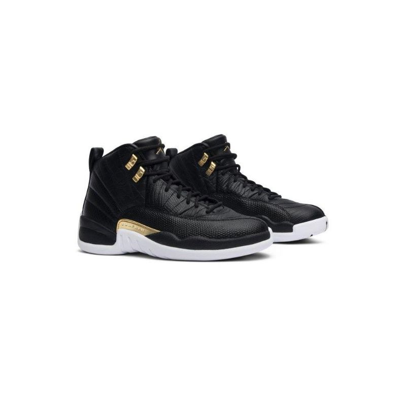 Air Jordan 12 Retro Fekete Arany Fehér Női Cipő