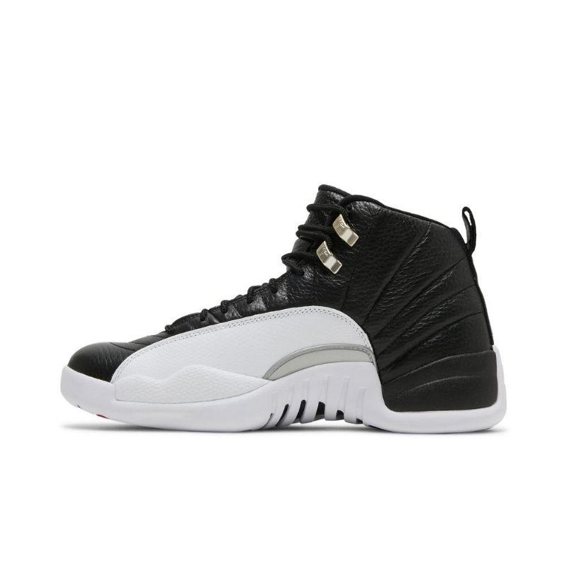Air Jordan 12 Retro Fekete Fehér Piros Férfi Cipő