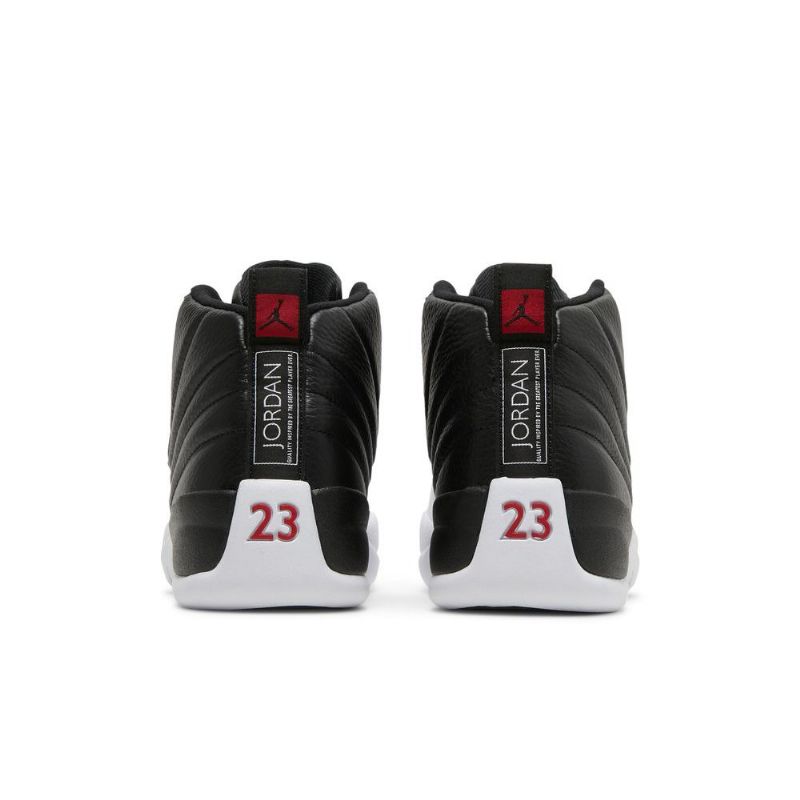 Air Jordan 12 Retro Fekete Fehér Piros Férfi Cipő
