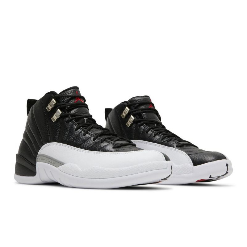 Air Jordan 12 Retro Fekete Fehér Piros Férfi Cipő