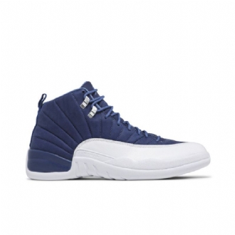 Air Jordan 12 Retro Kék Fehér Férfi Cipő