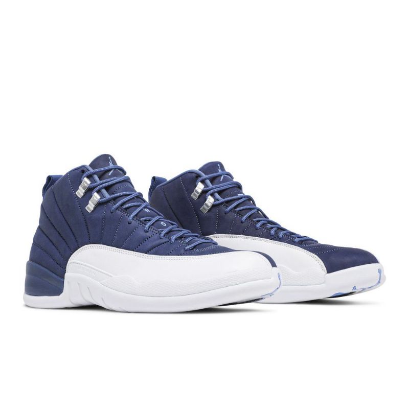 Air Jordan 12 Retro Kék Fehér Férfi Cipő