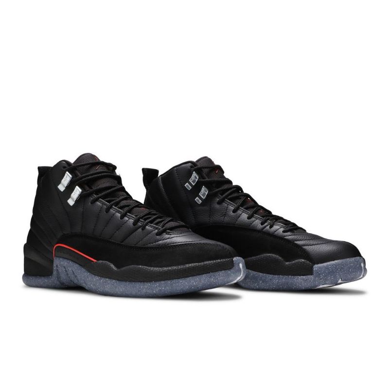 Air Jordan 12 Utility Fekete Piros Fehér Férfi Cipő
