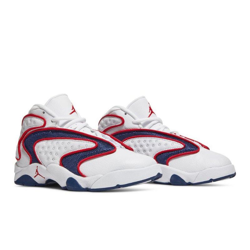 Air Jordan És Fehér Piros Sötétkék Női Cipő