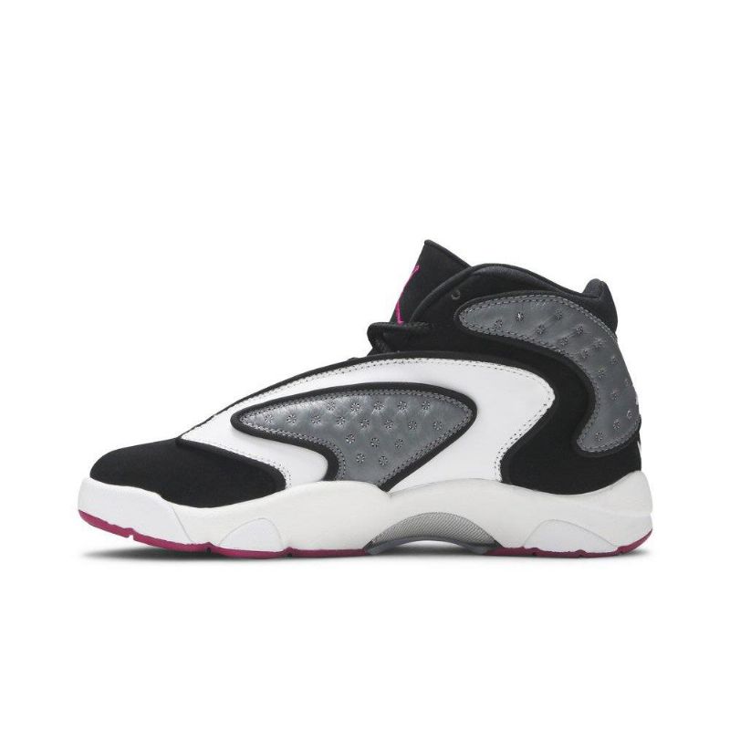 Air Jordan Og Fekete Szürke Fehér Lila Női Cipők