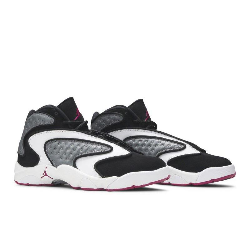 Air Jordan Og Fekete Szürke Fehér Lila Női Cipők