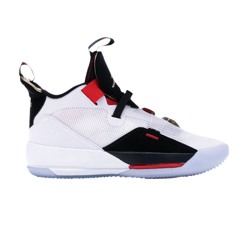 Air Jordan 33 Pf Fehér Fekete Piros Férfi Cipő