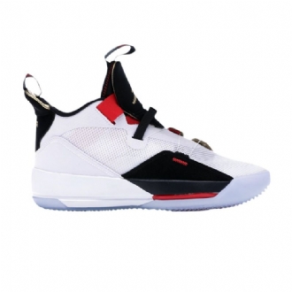 Air Jordan 33 Pf Fehér Fekete Piros Férfi Cipő