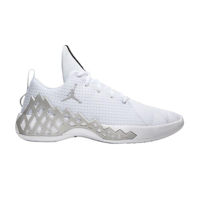 Air Jordan Jumpman Diamond Alacsony Fehér Ezüst Férfi Cipő
