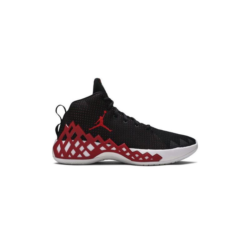 Air Jordan Jumpman Diamond Középfekete Piros Fehér Férfi Cipő
