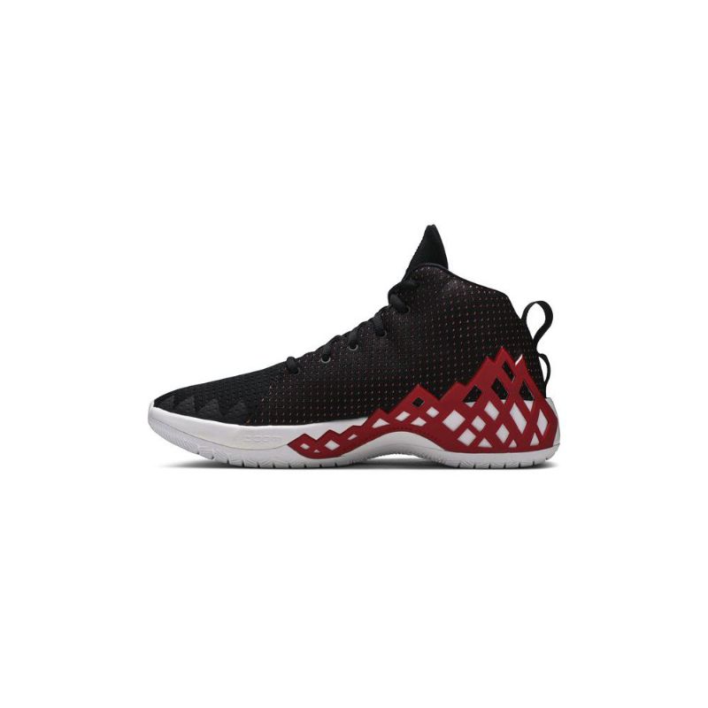 Air Jordan Jumpman Diamond Középfekete Piros Fehér Férfi Cipő