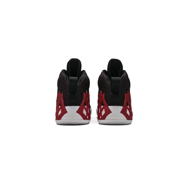 Air Jordan Jumpman Diamond Középfekete Piros Fehér Férfi Cipő