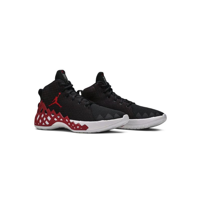 Air Jordan Jumpman Diamond Középfekete Piros Fehér Férfi Cipő