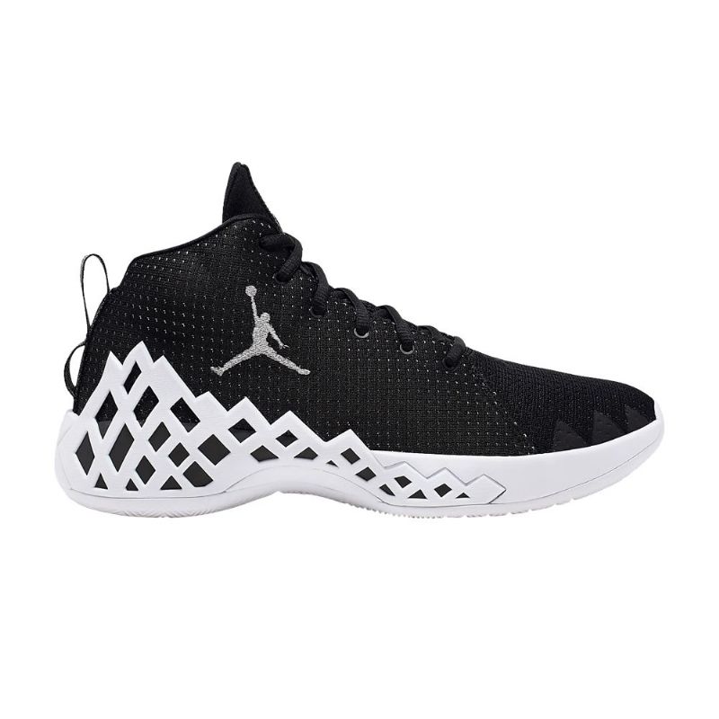 Air Jordan Jumpman Diamond Mid Fekete Fehér Ezüst Férfi Cipő
