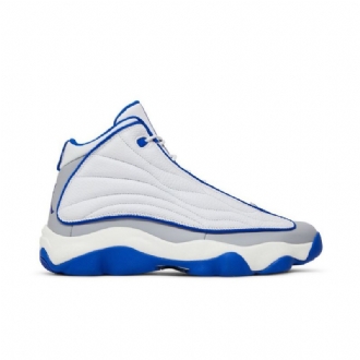 Air Jordan Pro Erős Fehér Kék Szürke Férfi Cipő