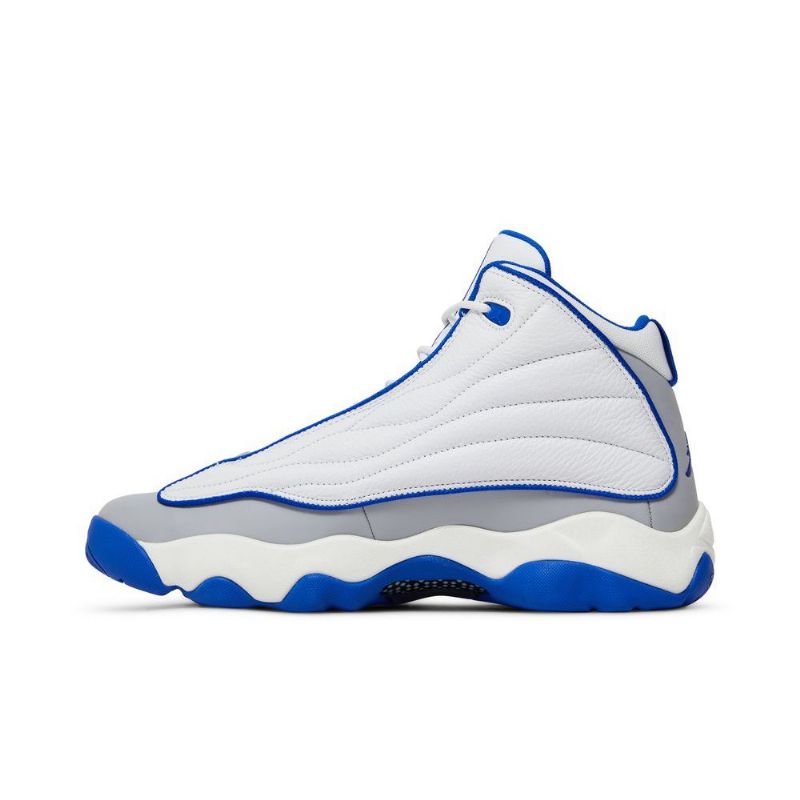 Air Jordan Pro Erős Fehér Kék Szürke Férfi Cipő