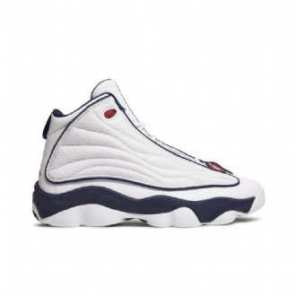 Air Jordan Pro Erős Fehér Sötétkék Férfi Cipő