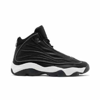 Air Jordan Pro Erős Fekete Fehér Szürke Férfi Cipő