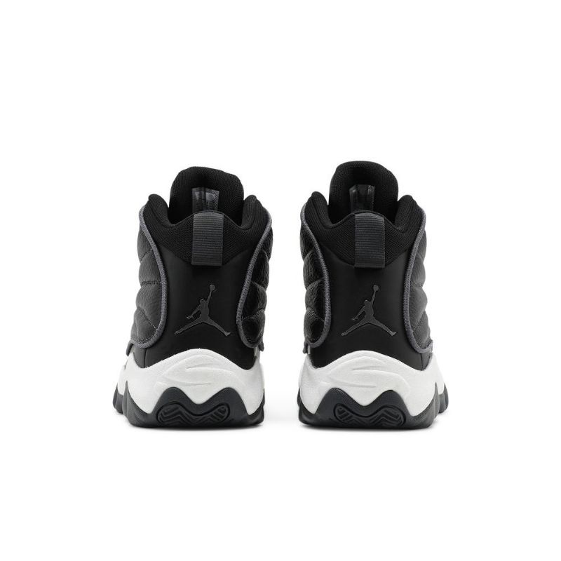 Air Jordan Pro Erős Fekete Fehér Szürke Férfi Cipő