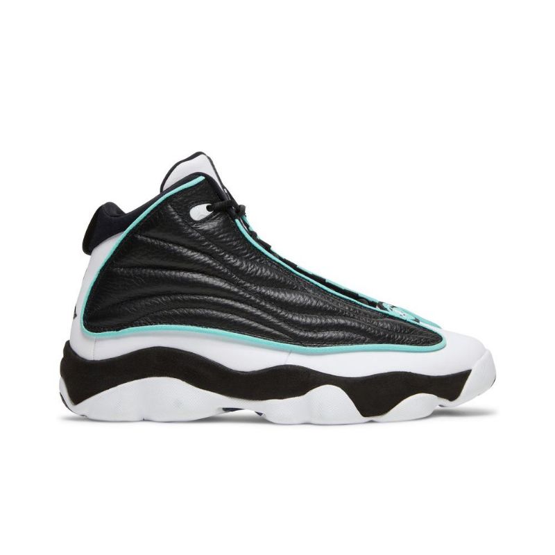Air Jordan Pro Erős Fekete Fehér Türkiz Férfi Cipő