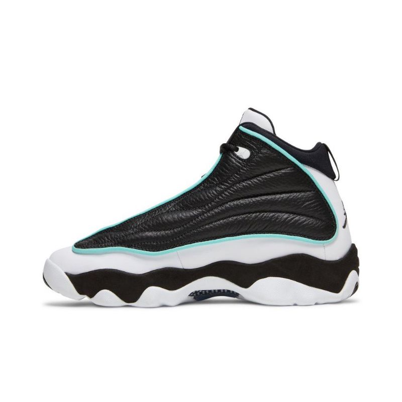 Air Jordan Pro Erős Fekete Fehér Türkiz Férfi Cipő