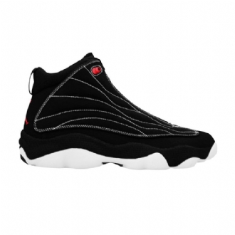 Air Jordan Pro Erős Fekete Piros Fehér Férfi Cipő