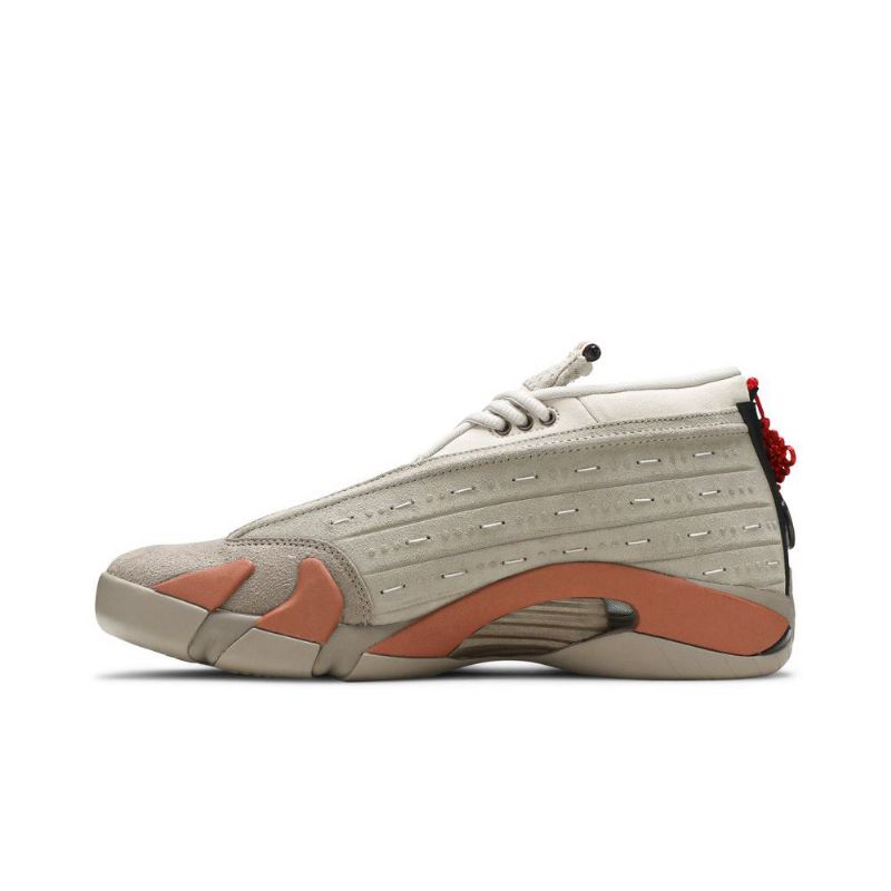 Air Jordan 14 Clot Retro Alacsony Szürke Rózsaszín Férfi Cipő