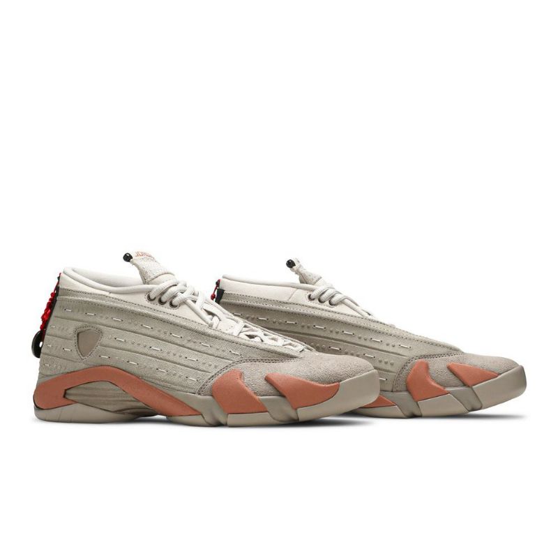 Air Jordan 14 Clot Retro Alacsony Szürke Rózsaszín Férfi Cipő
