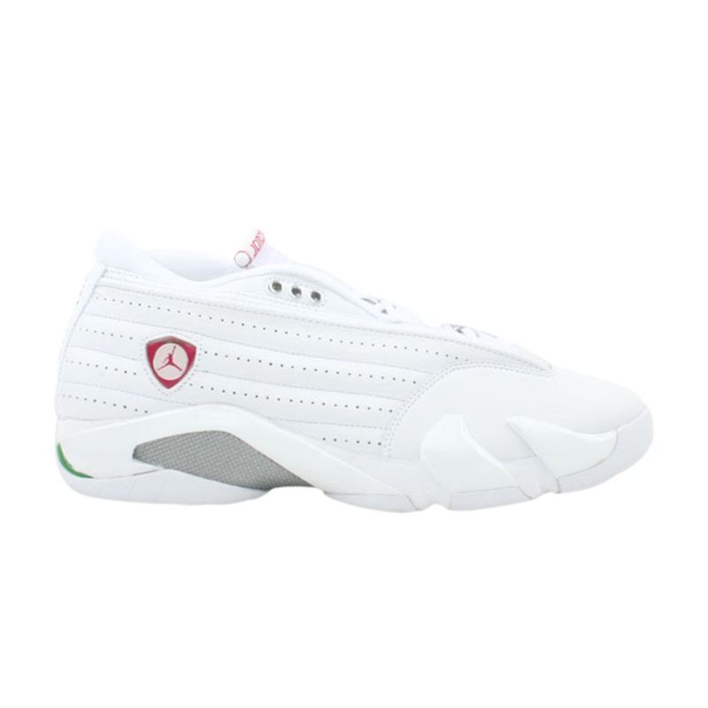 Air Jordan 14 Retro Alacsony Fehér Piros Zöld Női Cipő