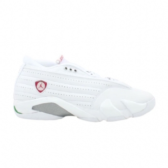 Air Jordan 14 Retro Alacsony Fehér Piros Zöld Női Cipő