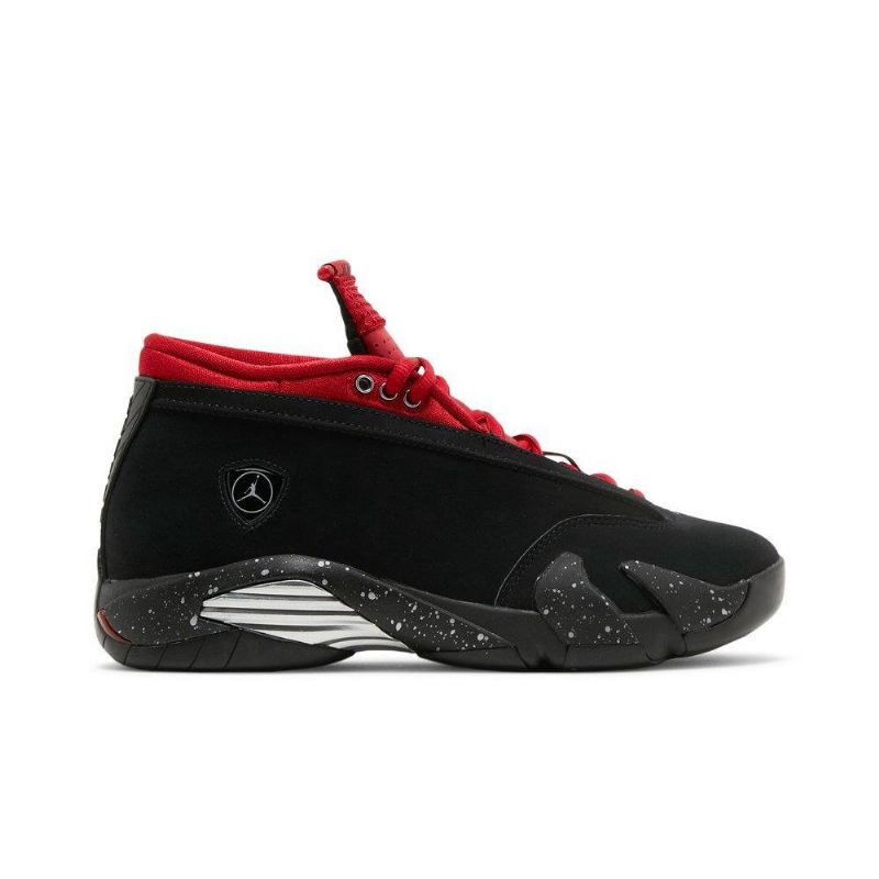Air Jordan 14 Retro Alacsony Fekete Piros Női Cipő