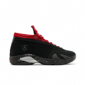 Air Jordan 14 Retro Alacsony Fekete Piros Női Cipő