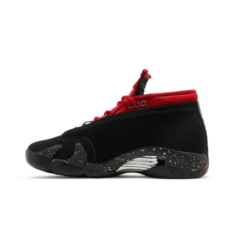 Air Jordan 14 Retro Alacsony Fekete Piros Női Cipő