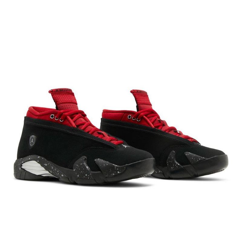 Air Jordan 14 Retro Alacsony Fekete Piros Női Cipő