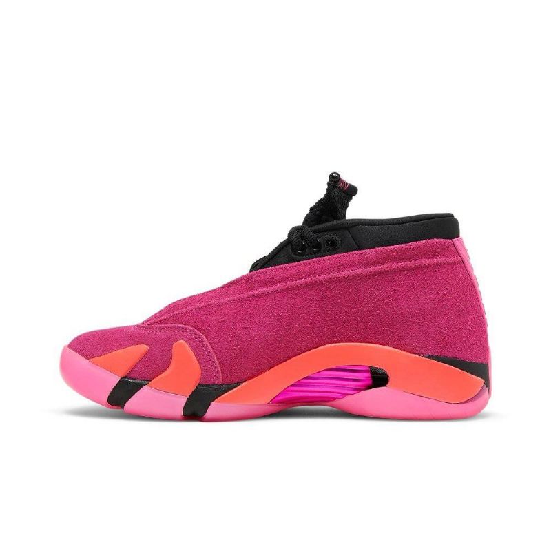 Air Jordan 14 Retro Alacsony Rózsaszín Fekete Piros Női Cipő