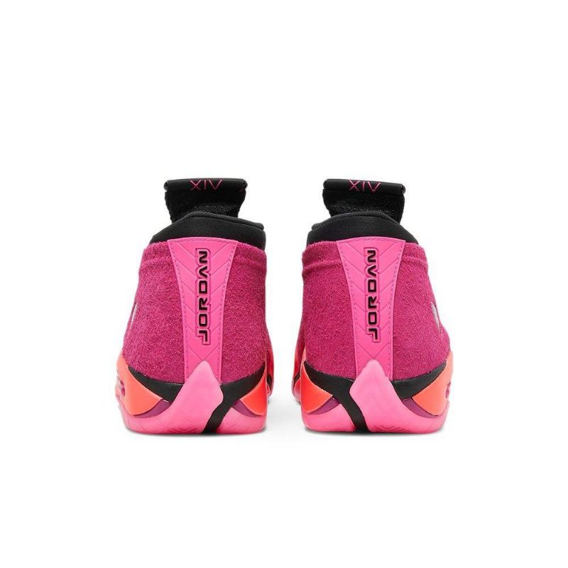 Air Jordan 14 Retro Alacsony Rózsaszín Fekete Piros Női Cipő