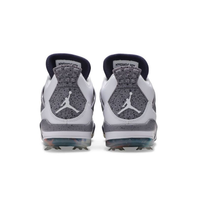 Air Jordan 4 Golf Fehér Sötétkék Szürke Férfi Cipő